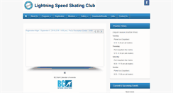 Desktop Screenshot of lightningspeedskating.com